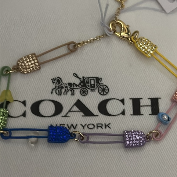 Coach safety pin bracelet. - Picture 3 of 5